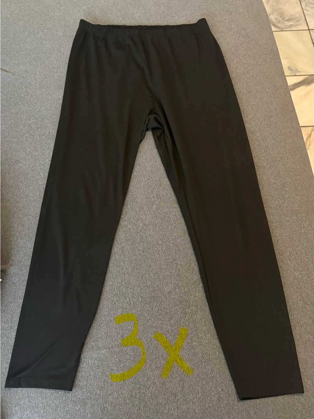 SHEIN Black Full-Length Stretch Leggings